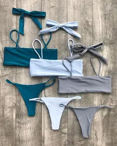 2026 Latest Design Sexy Two-Piece Micro Bikini Custom OEM Mini Swimwear for Beachwear on Sale