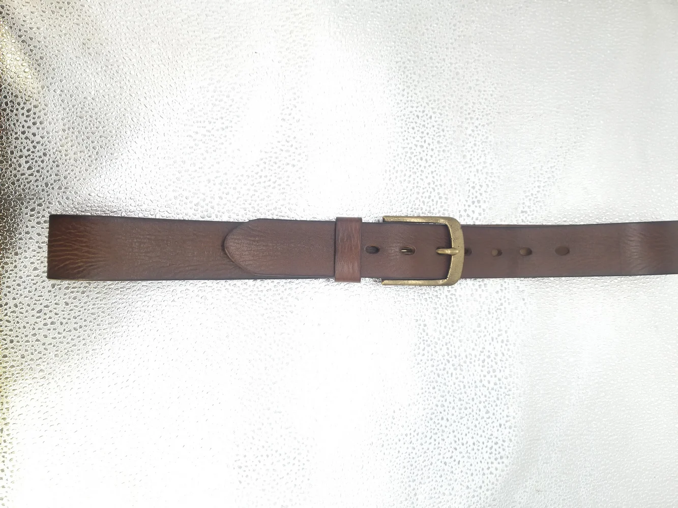 Genuine Leather Classic Pin Buckle Belt for Men - High Quality Coffee Strap main image 0