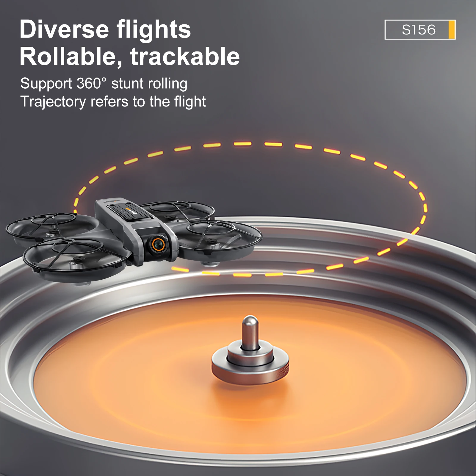 S156 Beginner Drone FPV HD Camera Brushless Motor Obstacle Avoidance Foldable Quadcopter with LED Screen Control