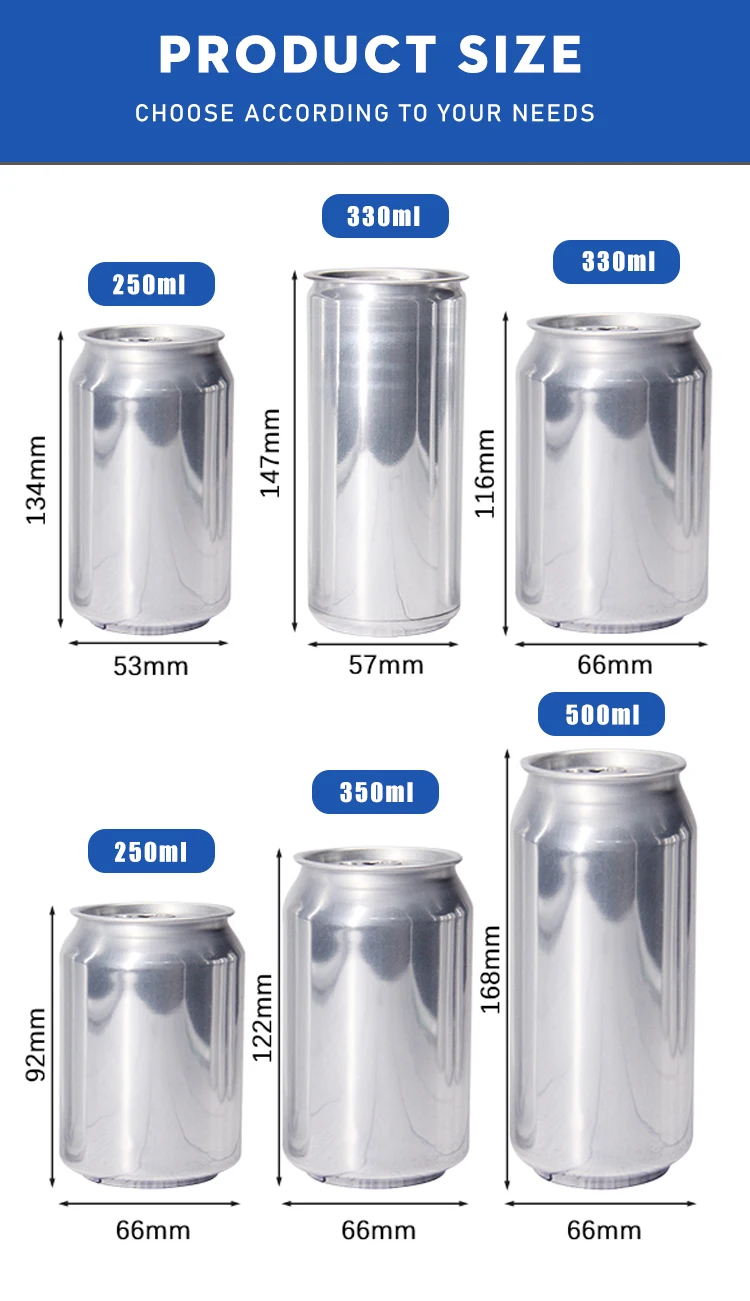 Customized Aluminum Beverage Can 250ml Stubby Printed Aluminum Can ...