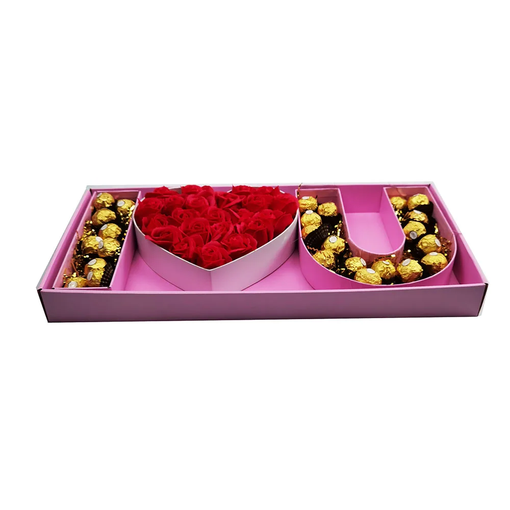 cardboard heart chocolate sweet rose i