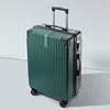 Stylish zipper [Dark Bamboo Green] with inner compartment lining