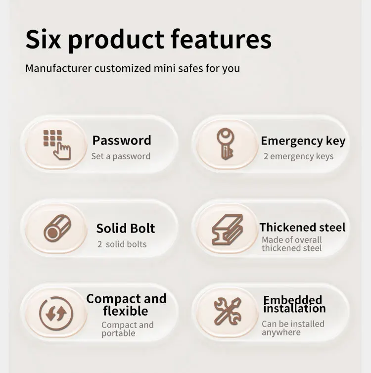 CEQSAFE Small Household Digital Security Box with Electronic Digital Lock Mini Steel Safe Box supplier