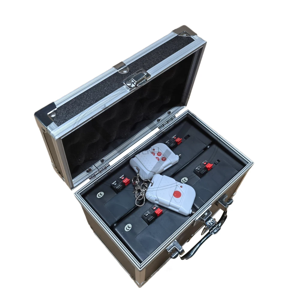 4 Channel Rechargeable Battery Wireless Remote Control Cold Fountain Stage Fireworks Ignition System Wedding Fireworks Machine