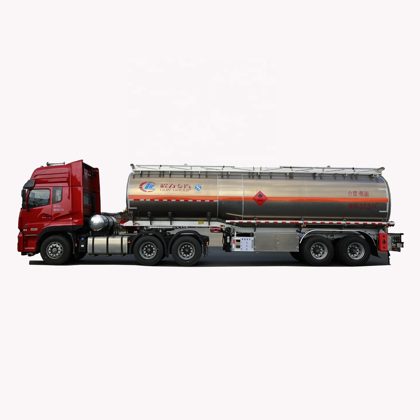 High Quality Fuel Tank Semi Trailer  Tri-axles  50 Cbm Aluminum Alloy Fuel Tanker Trailer for Diesel /Petrol  Delivery