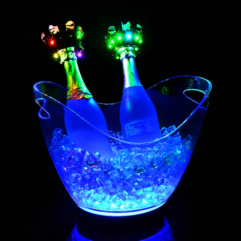 Cheap Customized Various Plastic Ps pp Light Led Ice Bucket