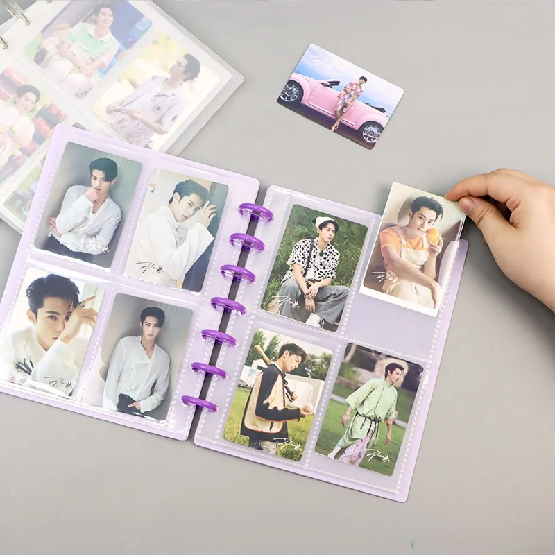 Personalized Discbound Card Book System Mushroom Holes Photo Album with 20 Photo Sleeve Pages for 80 3 Inch Photos Storage Personalized Discbound Card Book System Mushroom Holes Photo Album with 20 Photo Sleeve Pages for 80 3 Inch Photos Storage