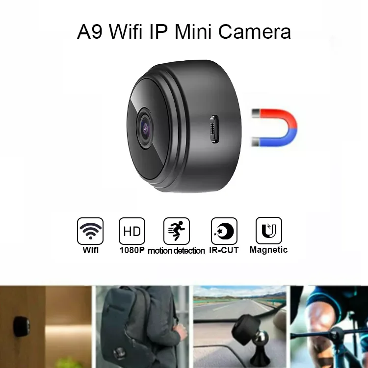 A9 Wireless Mini WiFi Battery IP Camera - 1080P Night Vision Security ...