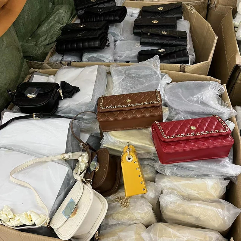 Liquidation Clearance Wholesale Stock Handbag Sets Factory Promotion