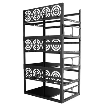 Customized Mining Rig Frame High Quality Metal Stamping Products Open Air Stackable Aluminum Mining Rig Frame
