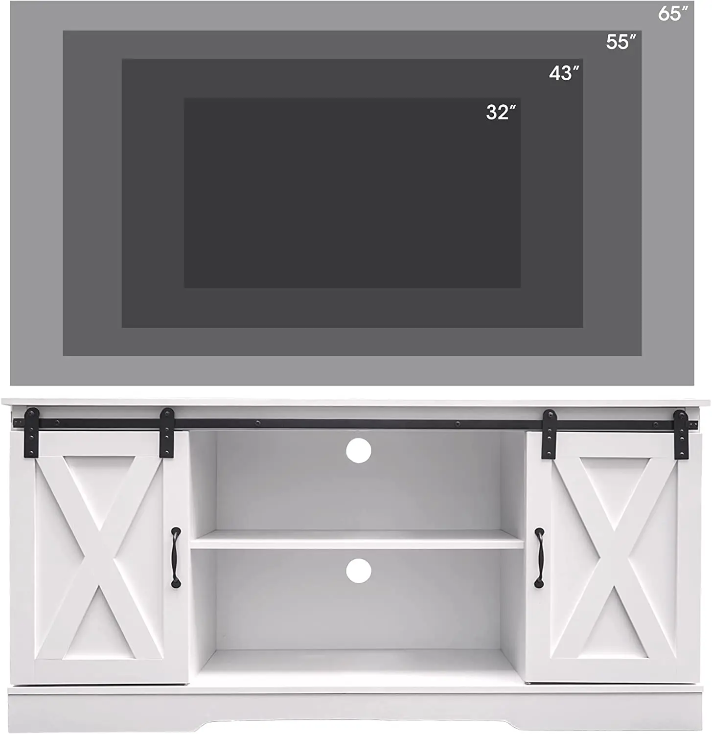 Современный развлекательный центр деревянная медиаприставка для хранения раздвижная дверь сарая телевизионная