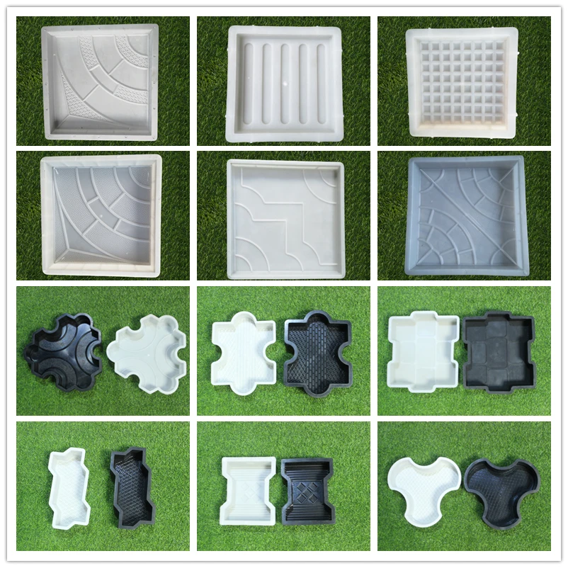 Interlocking Brick Mold For Paving Stones Garden Diy Road Paver Brick Plastic Mold Buy Moulds