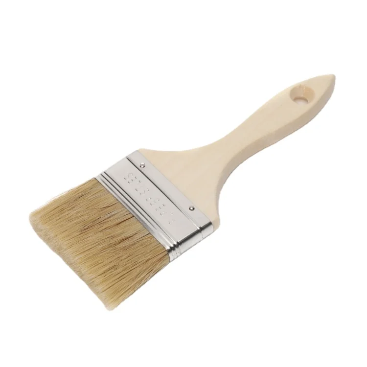 Wooden Handle Wall Commercial 3'' Painting Brushes Tool Bulk Touch up Paint Brush OEM DIY Industrial Polishing