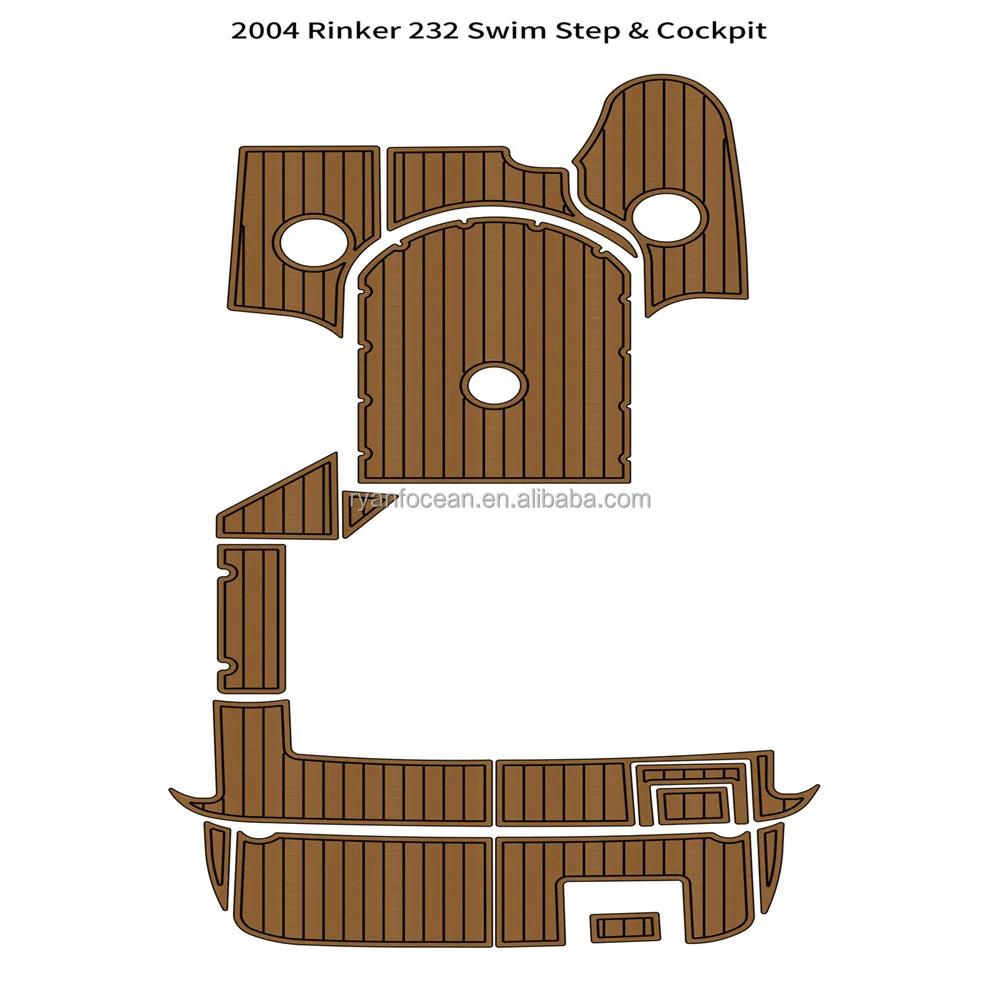 VEVOR Revêtement de sol pour bateau en mousse EVA 2400 x 1160 x 6 mm, plancher de revêtement de