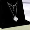 Necklace-Silver-White