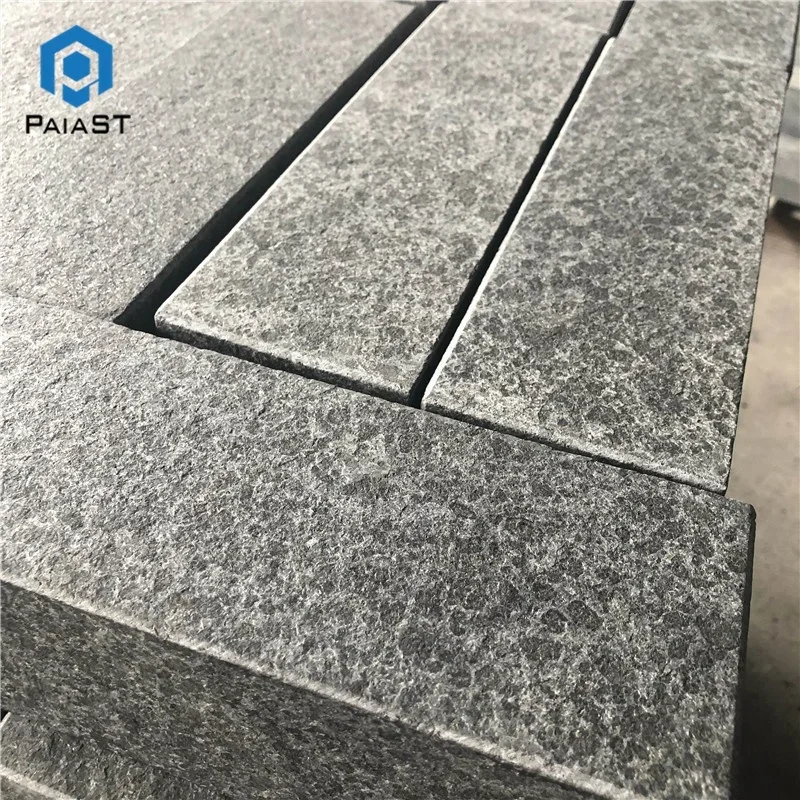 High Quality Chinese Flamed Surface G684 Granite Floor Tiles Black Granite Paving Stone Berry Black Granite