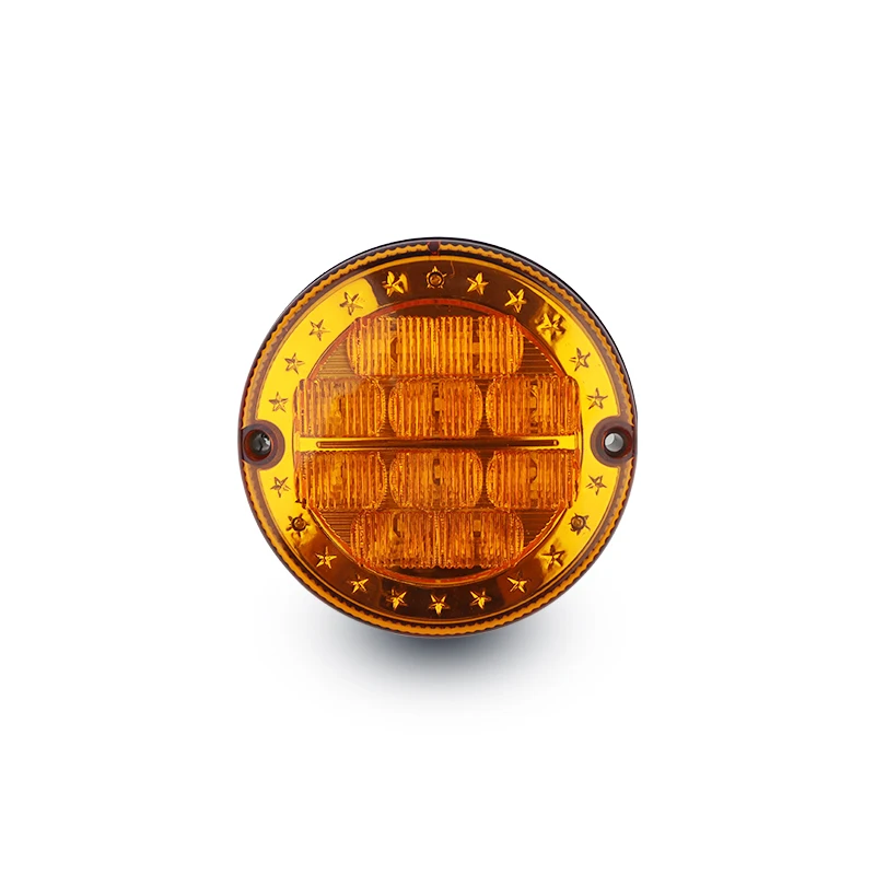 Round Bus Led Tail Lights Bus Parts Accessories For Coach Bus Truck Van