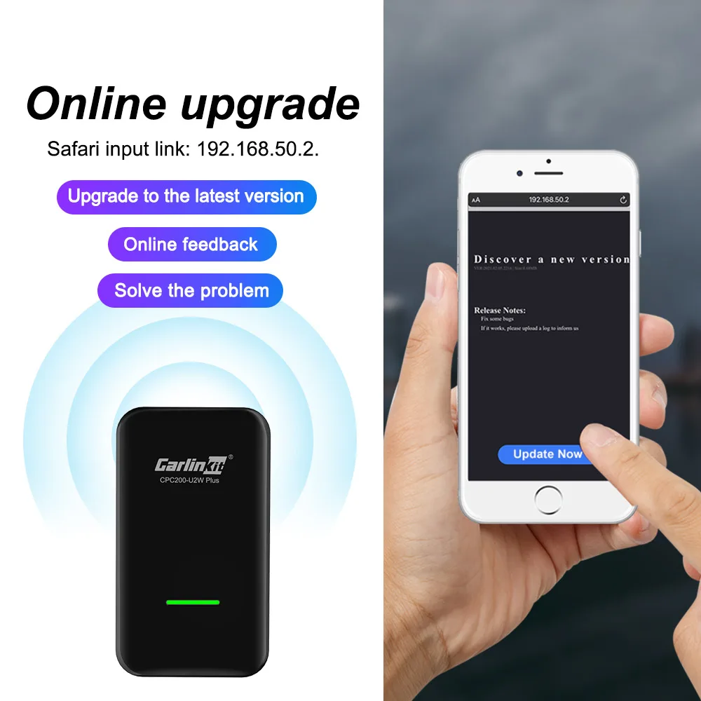 Loadkey & Carlinkit Wired & Wireless Carplay Wireless Android Auto  Dongle For Modify Android Screen Car Ariplay Smart Link Ios15