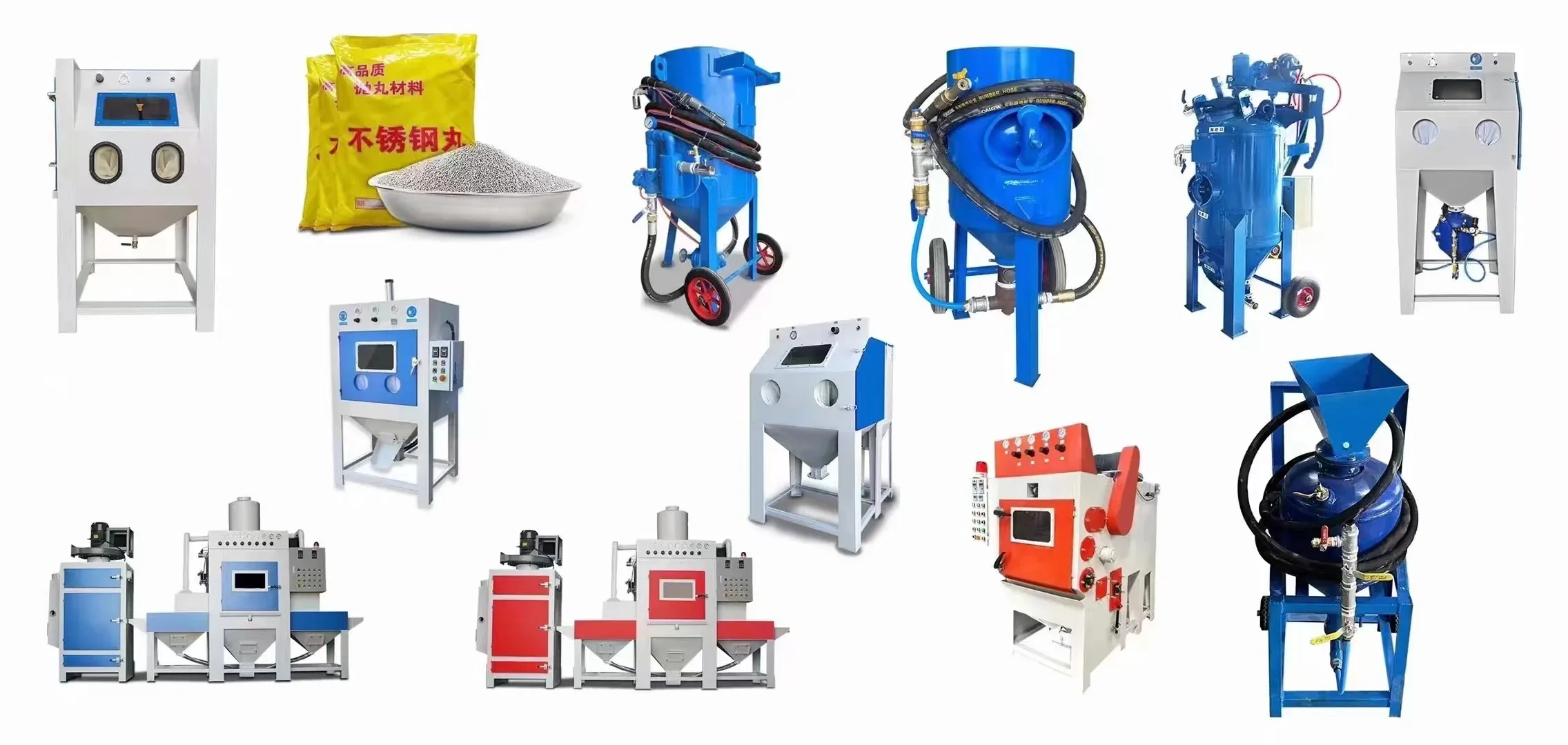Energy-Efficient Conveyorized Manual Blasting Line Cyclone Filter Cartridge Dust Collector Conveyor Semi-Auto/Full-Auto Sand