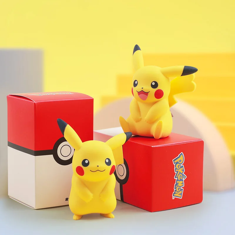 ピカチュウフィギュア 高品質ポケットモンスターフィギュアカップルピカチュウフィギュアPVC