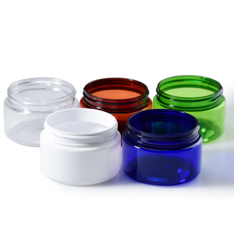 100g 150g 3oz 5oz PET Plastic Jar Cosmetics Skin Care Packing with Aluminum Cap