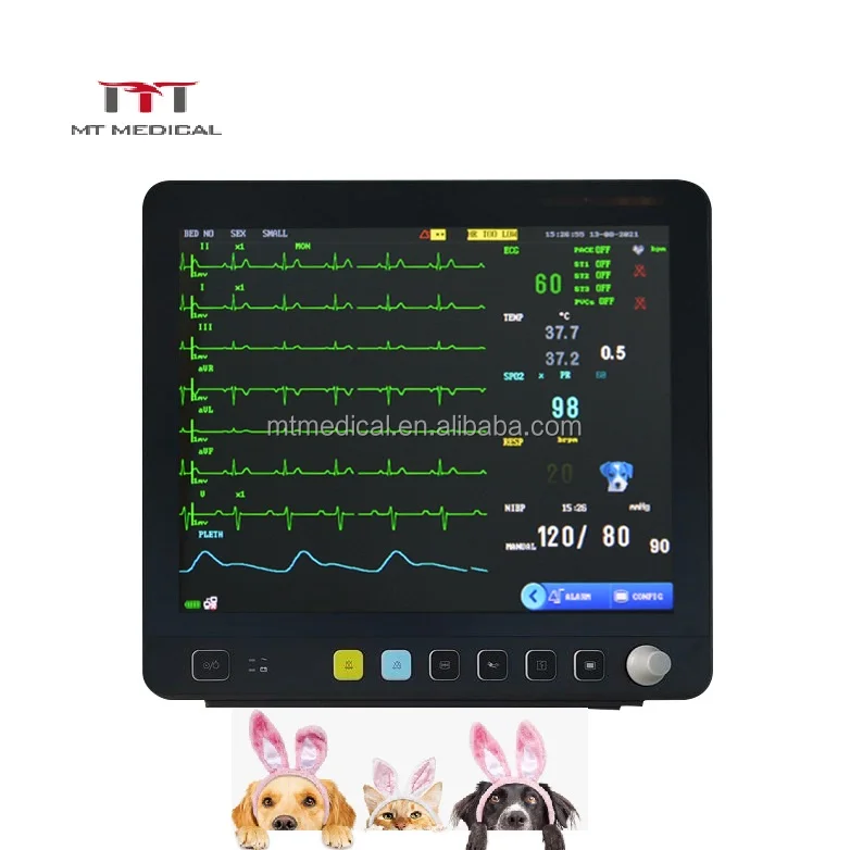 Mt Medical Pet Monitor Multiparametro Portatil Vet Anesthesia Monitor ...