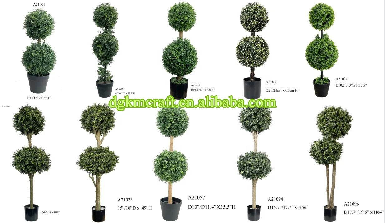 Фабричная пластиковая милановая трава искусственный топиарный шар из самшита растительный