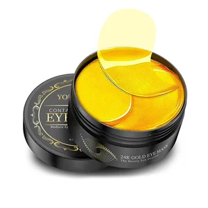 Luxury 24K Gold Collagen Ginseng & Anti-Wrinkle Eye Mask Premium Hydrogel Patches Instant Lifting Deep Hydration Effects