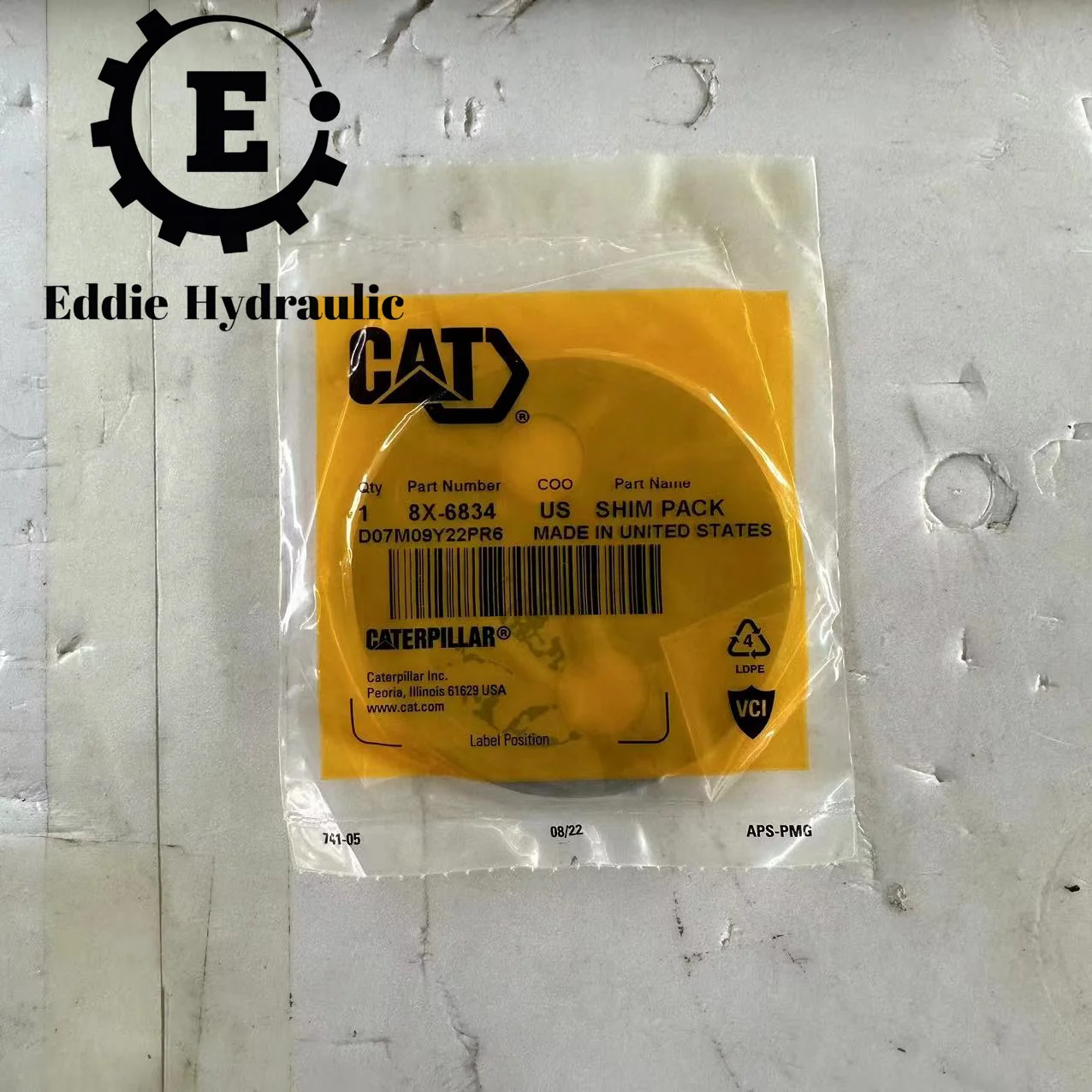 Construction Machinery Parts 8X-8439 Thick Gasket for Excavators
