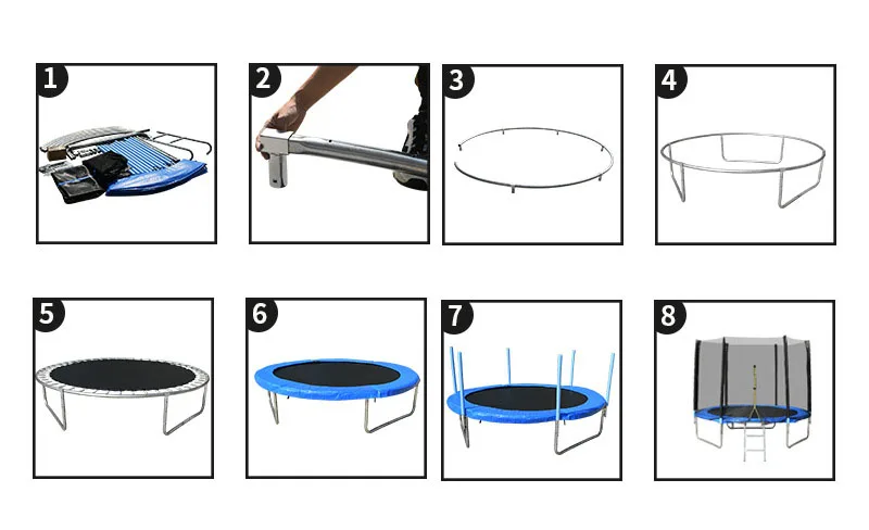 2022 Лидер продаж хорошая цена большие батуты 6/8/10/12/14/16 футов для фитнеса взрослых улицы коммерческие