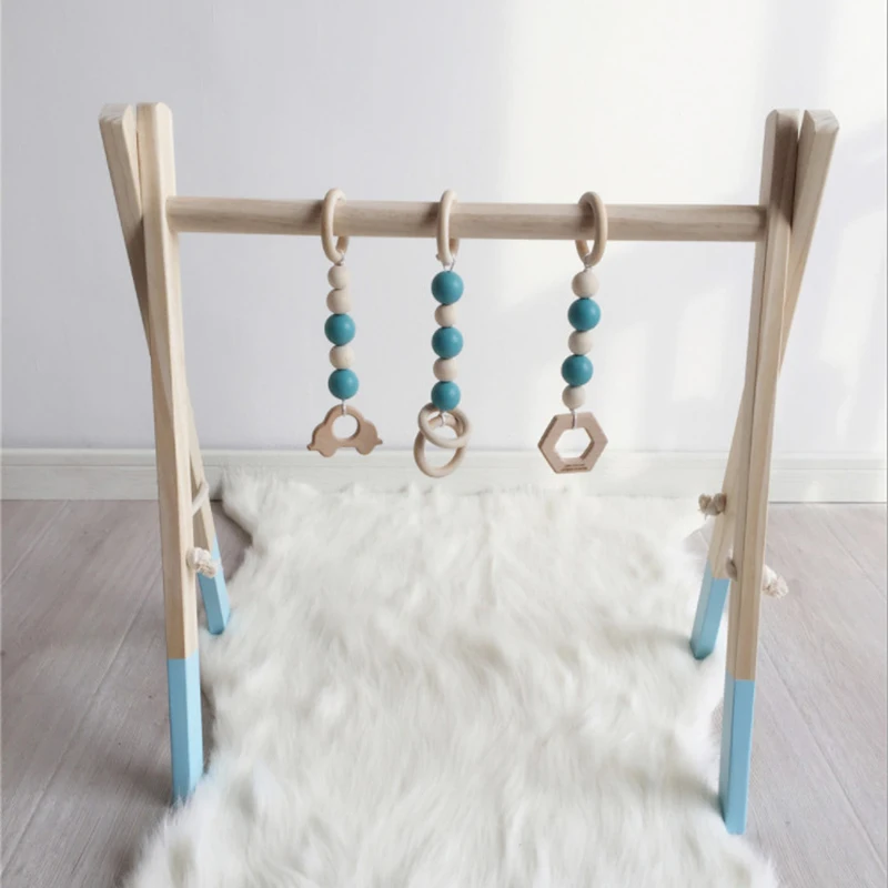 Деревянная безопасная детская полка для