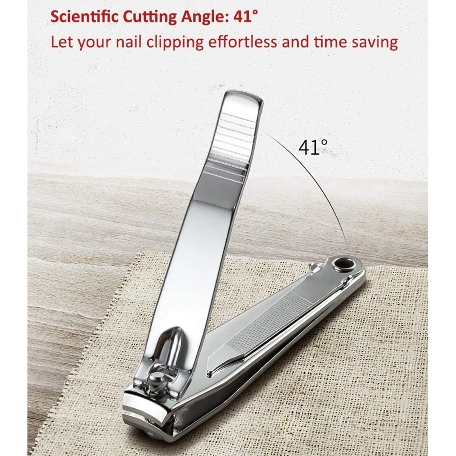 Angled Stainless Steel Nail Clipper