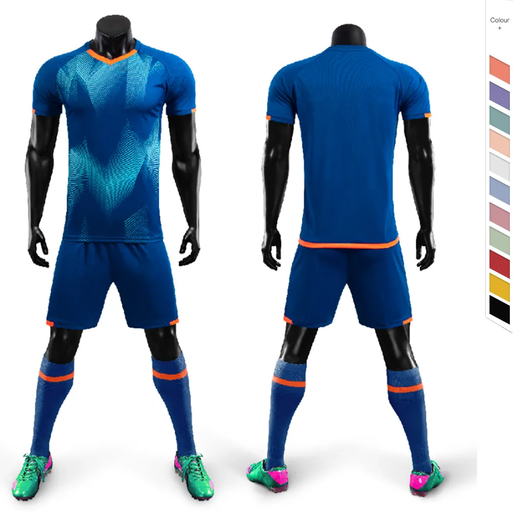 Wholesale Price 100% Polyester Custom Made Soccer Jersey Set