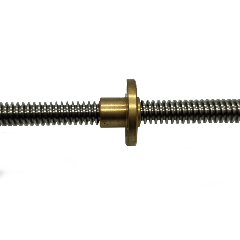 8mm 1500mm 400mm lead screw t8 t10 with trapezoidal thread and brass nut for 3d printer parts