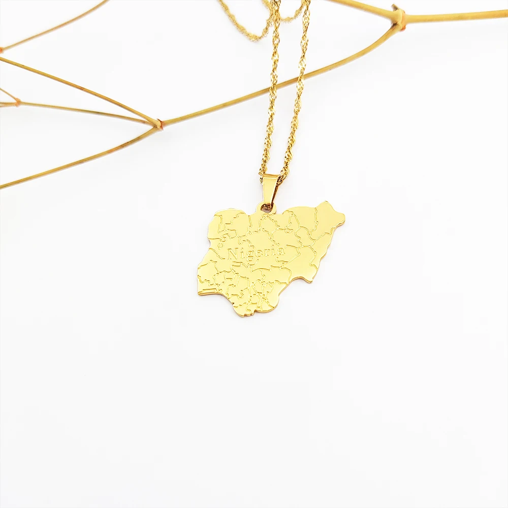 Customized Country Name Map Pendant Gold Color Syrians Maps Charm Necklace