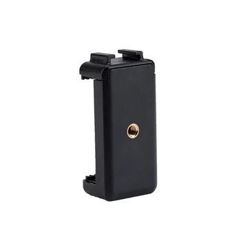 Multi-function 1/4 Screw Plastic Cellphone Holder Mount Spring Phone Clamp With Cold Shoe