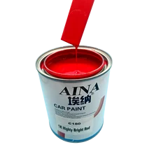 1K Pearl Car Surface Collision Scratch Repair Highly bright red Color High Brilliant 1K Acrylic Polyester Auto Spraying Coating