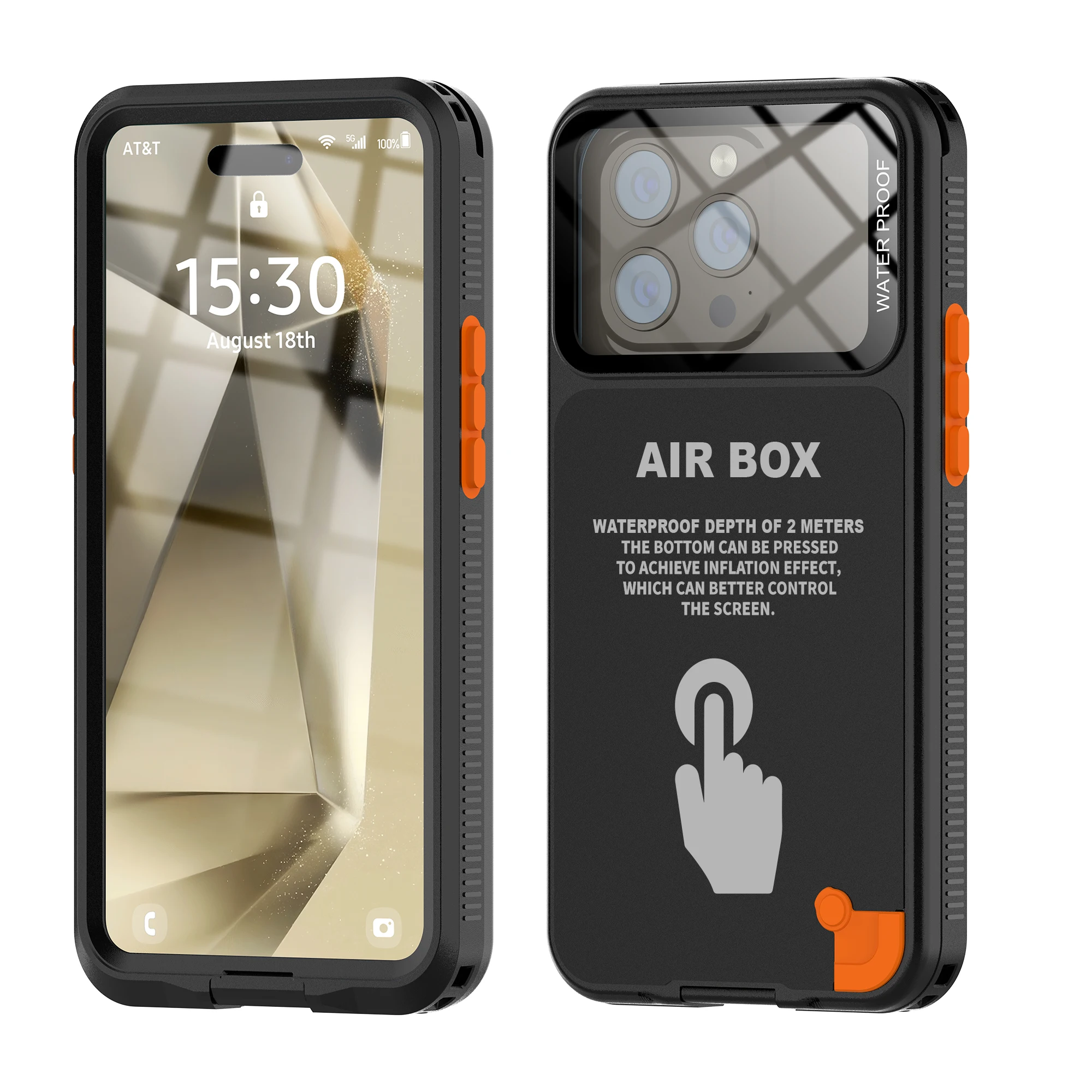 Shellbox Newly Upgraded  Generation Diving Bluetooth Remote Control Photography Multicolor Diving Waterproof Mobile Phonecase