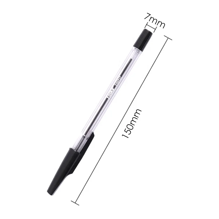 Q Connect Ballpoint Pen - Medium Tip, Black Ink, Leak-Proof, Ergonomic Barrel