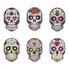 Day of the dead mask style a-pack of 6-one size