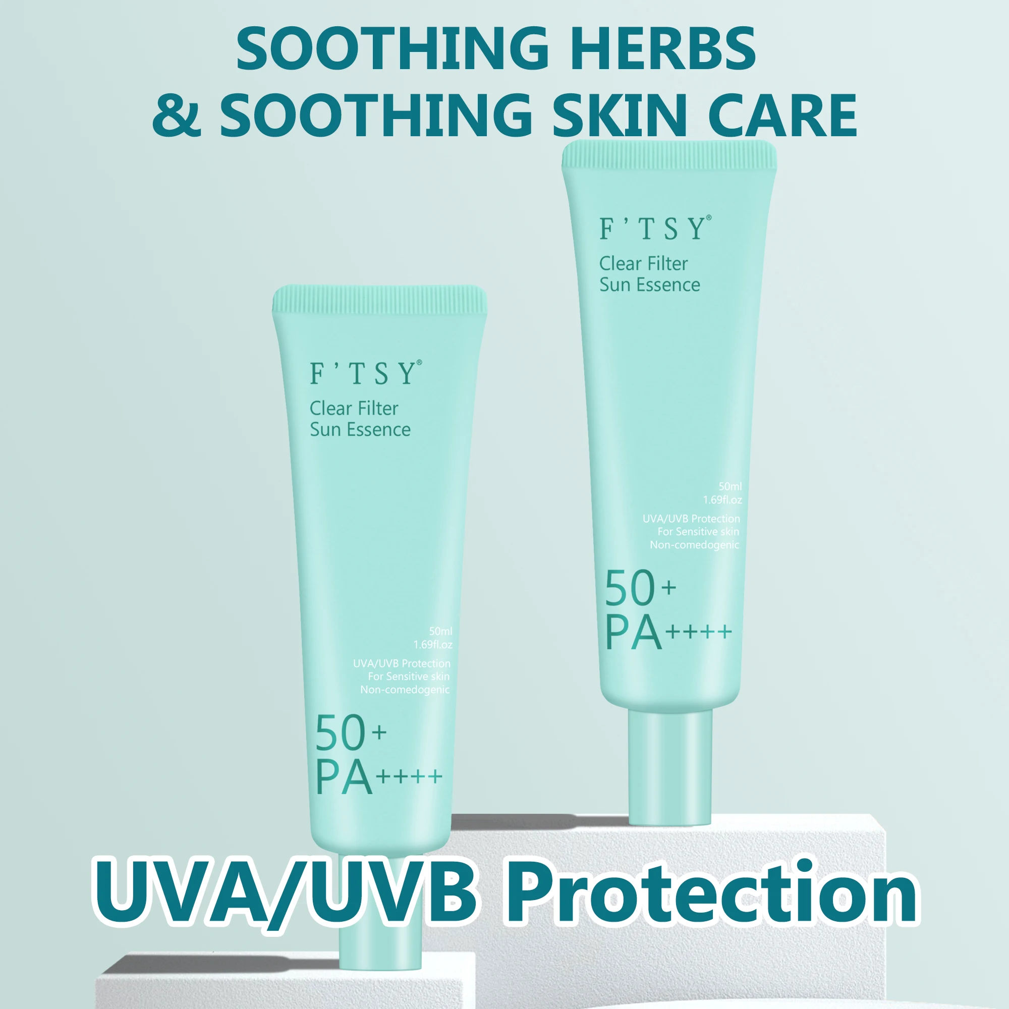 A soothing sun essence with SPF 50+ PA++++ that protects and hydrates sensitive skin without clogging pores.
