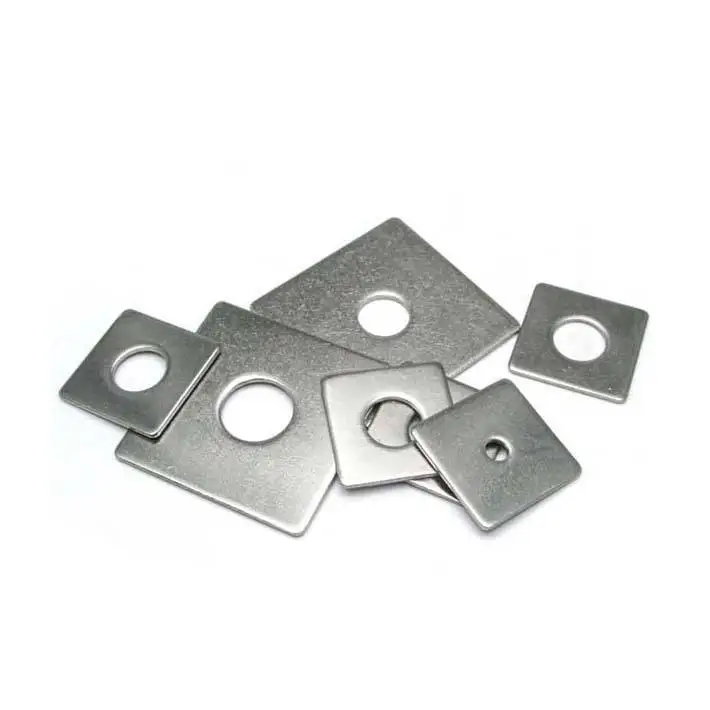 China supplier Zinc Plated Steel Round Washer With Square Hole