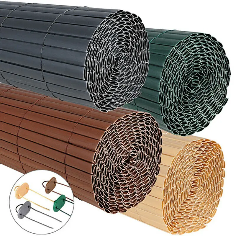 TAK 90 x 300 cm Bambus-PVC-Sichtschutzmatte, Sichtschutzwand, Sichtschutz  fr Balkon und Garten