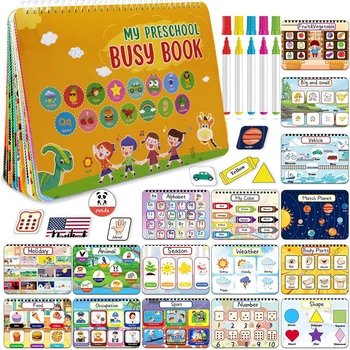 16 Themes Educational Learning Autism Preschool Activity Binder Board ...