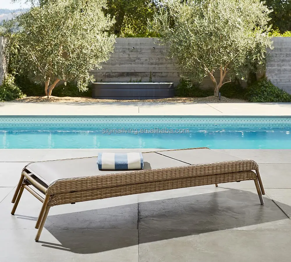 aluminum chaise sofa bed patio folding bed chaise chairs popular design outdoor furniture