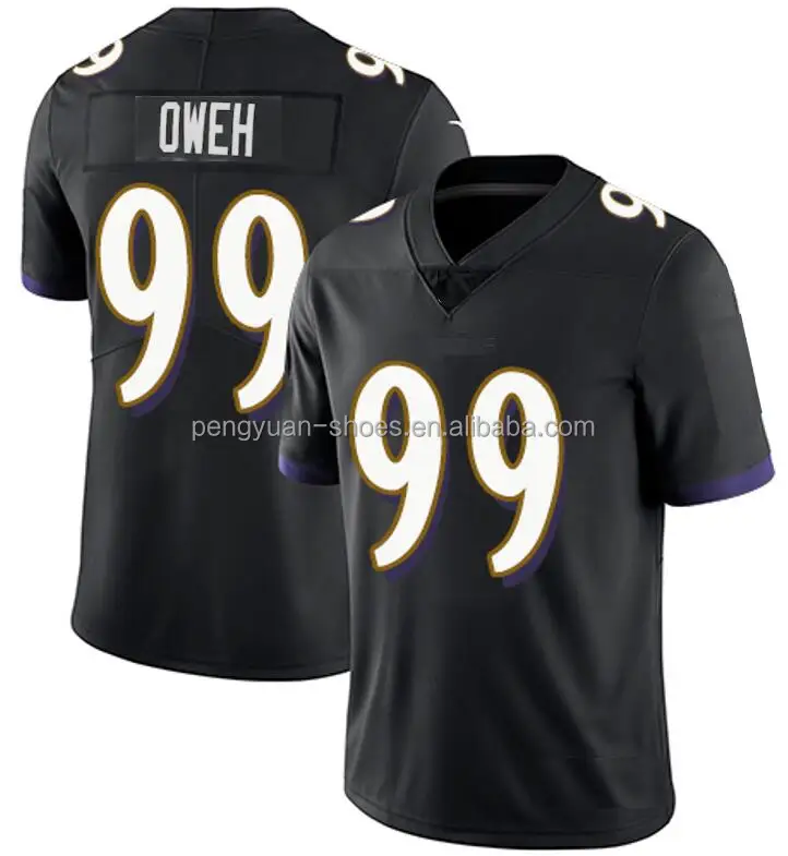 Wholesale Best Quality #8 Lamar Jackson #44 Marlon Humphrey #12 Rashod  Bateman #27 J.K. Dobbins #99 Odafe Oweh Stitched Football Jersey From  m.