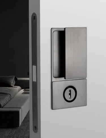 Magnetic Invisible Mortise Lock Set Withr Concealed Invisible Door Locks Ghost Handle Lock for Interior Door Handle  Lever