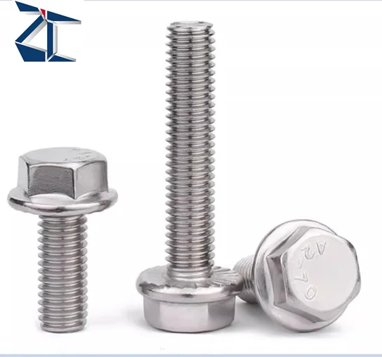 Professional Supplier M4 M5 M6 M8 M10 M12 304 Stainless Steel Metric Thread GB5787 Hexagon Head Flange Bolt