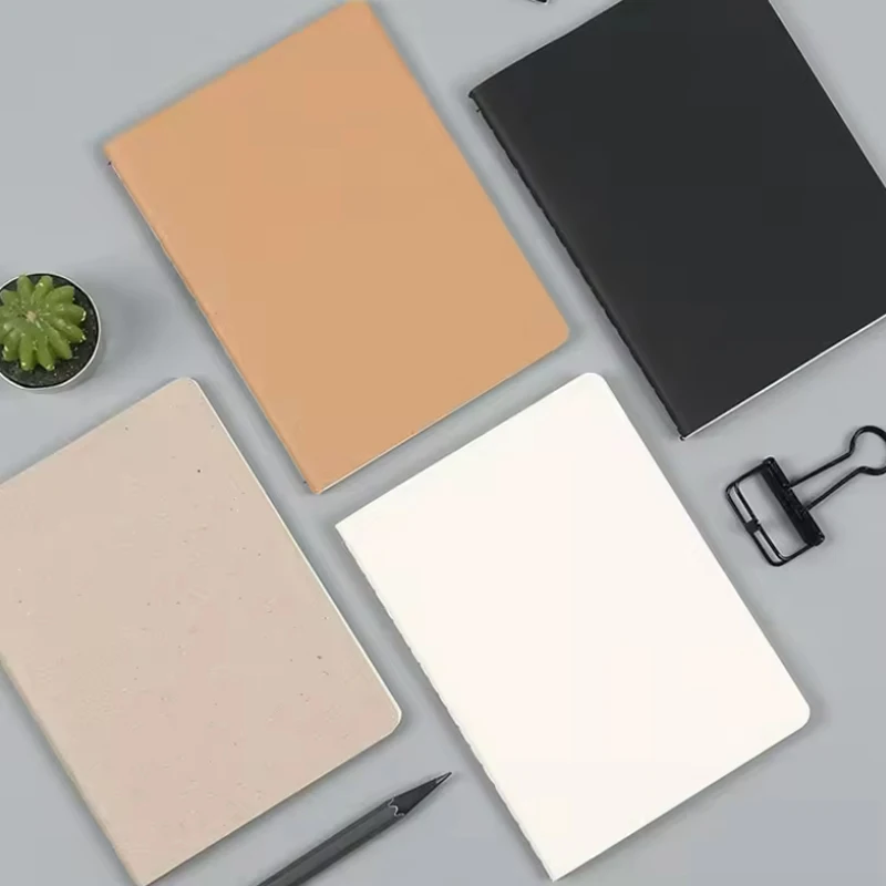 HK 2024 Pop Customised A6 Logo Kraft Paper Blank Exercise Notebook ...
