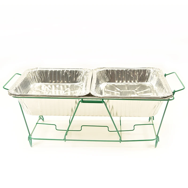 Chrome Buffet Chafer Food Warmer Wire Rack Collapsible Foldable Chafing